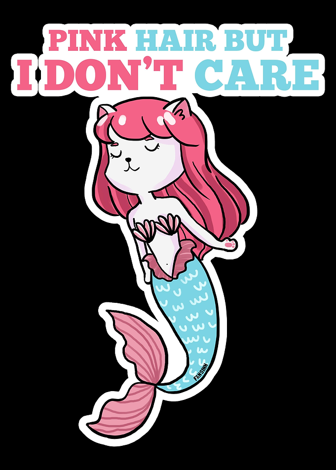 Mermaid cat Mermaid girl a