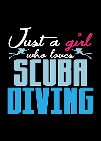 Scuba Diving Girl Diver