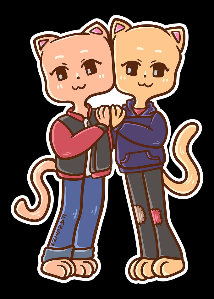 Young gay cat cat love Kaw