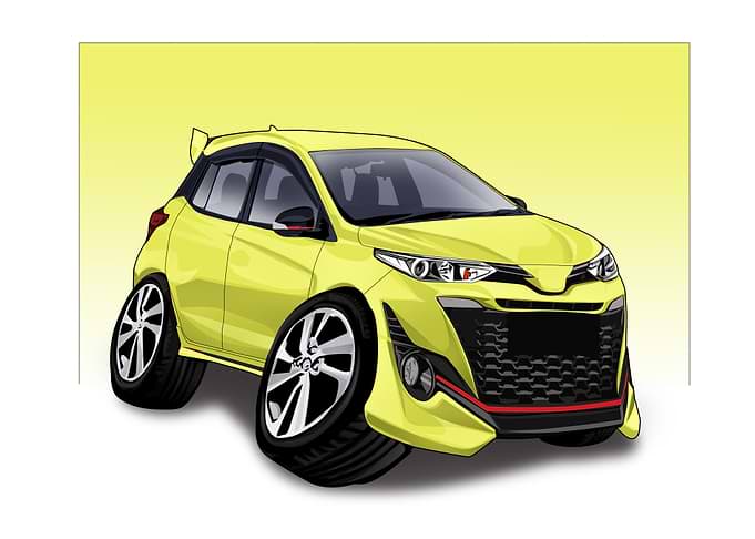 caricature Car