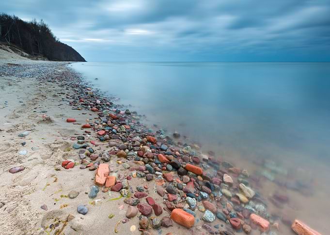 Shore Coast Landscape Sunr
