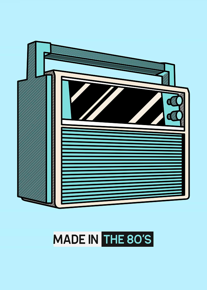 Retro Radio made in 80s