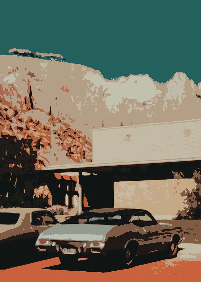 Parked Classical Car Art