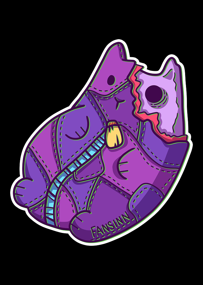 Cat Zombie Halloween Kitty