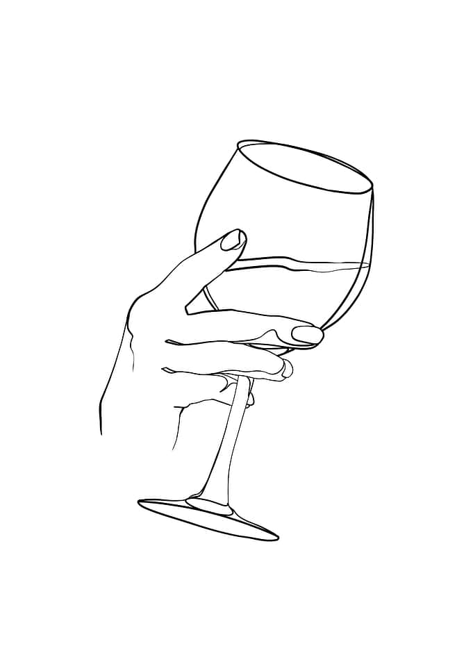 Minimalistic Wine Glass