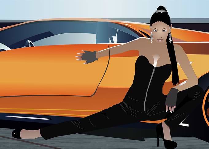 Nicol and fast car
