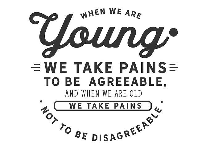 to be agreeable