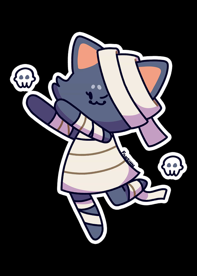 dancing cat mummy Hallowee
