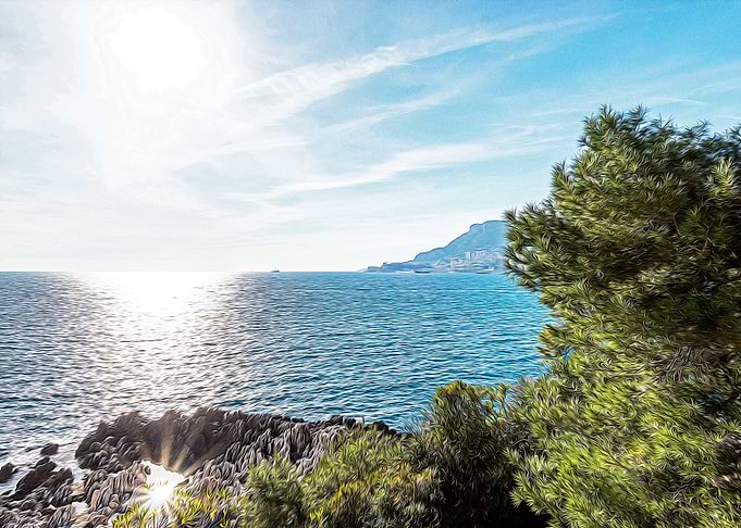 Seacoast of Cap Martin
