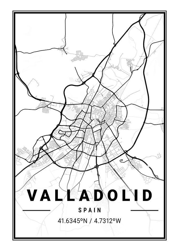 Valladolid Light City Map