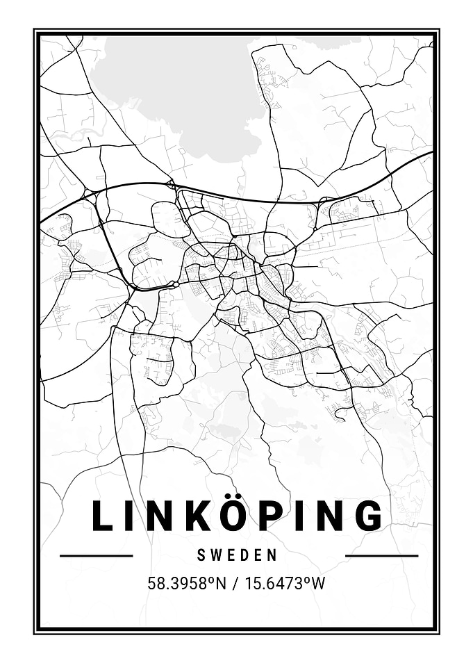 Linkoping Light City Map