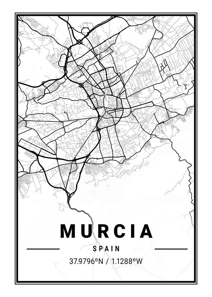 Murcia Light City Map