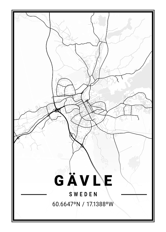 Gavle Light City Map