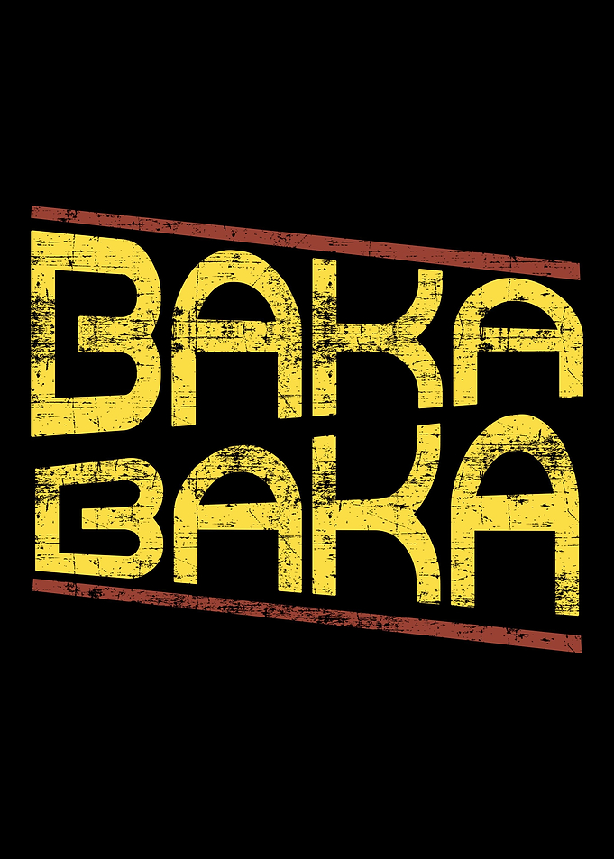Retro Distressed Baka Anim