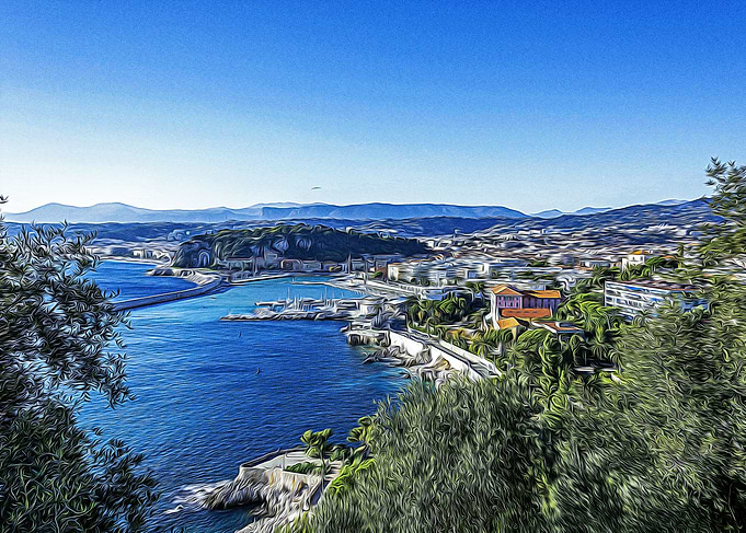 Panoramic view of Nice
