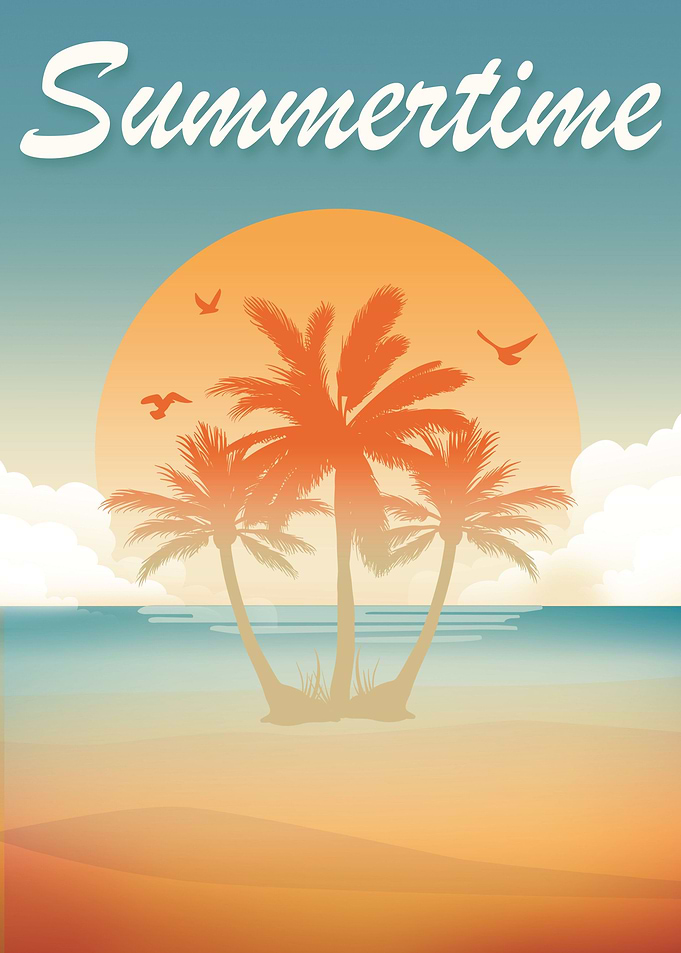 Summertime Palm Beach Sea