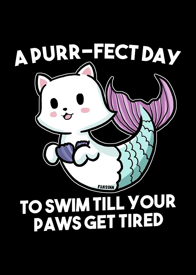 Cat Mermaid Mermaid Water