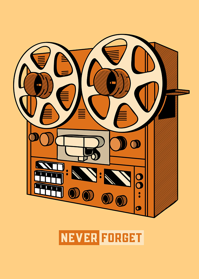 Old Retro Audio Recorder