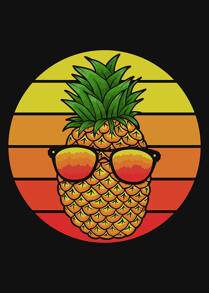 Funny Pineapple Fruit