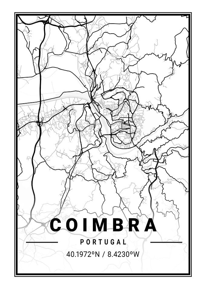 Coimbra Light City Map
