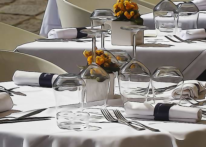 Tables for street cafes
