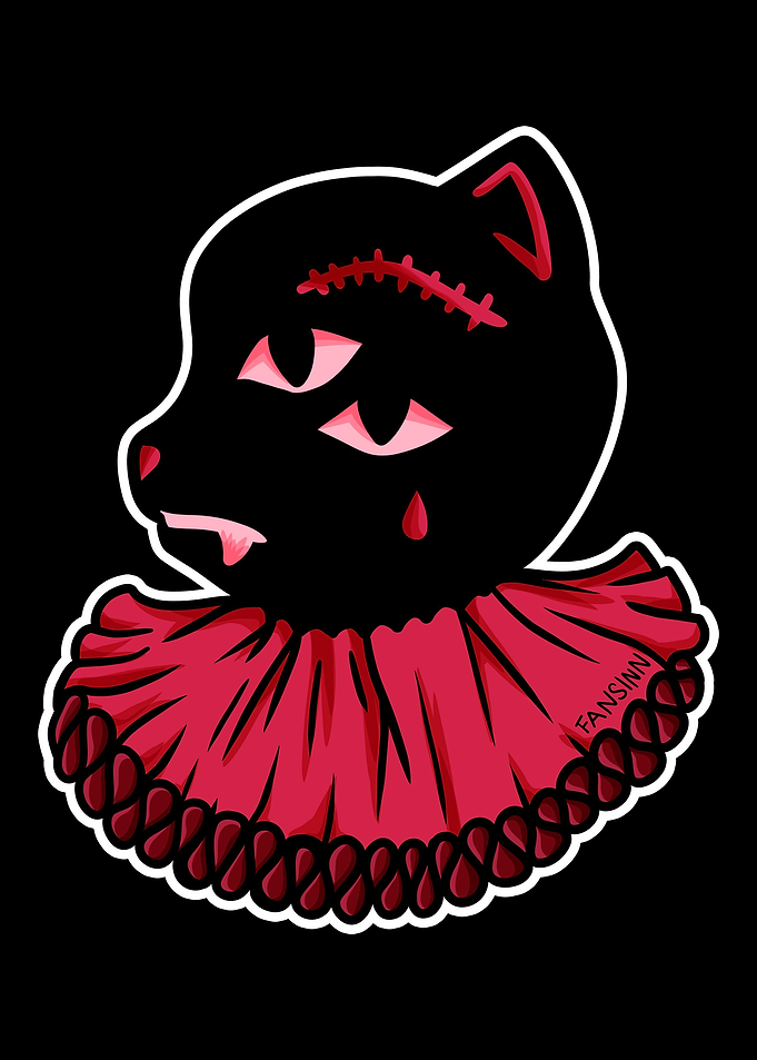 Cat Gothic Goth Halloween