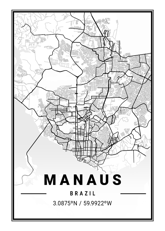 Manaus Light City Map