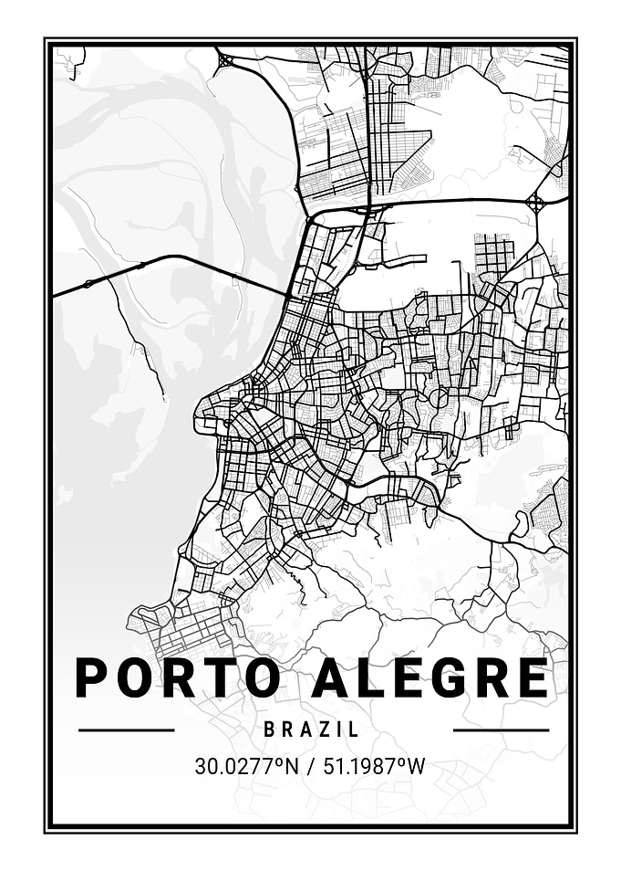 Porto Alegre Light Map
