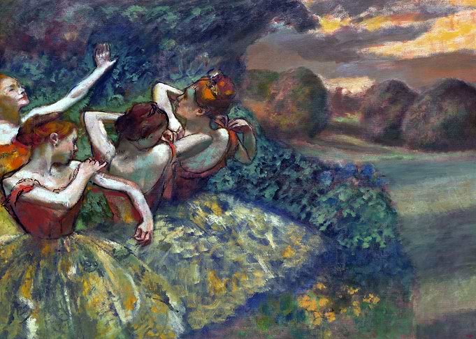 Edgar Degas Four Dancers