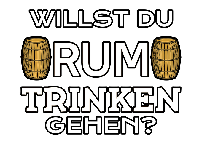 White rum drinking gifts
