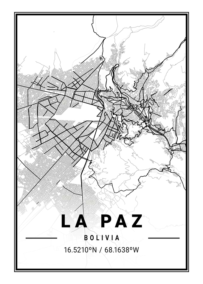 La Paz Light City Map