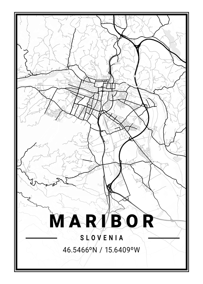 Maribor Light City Map
