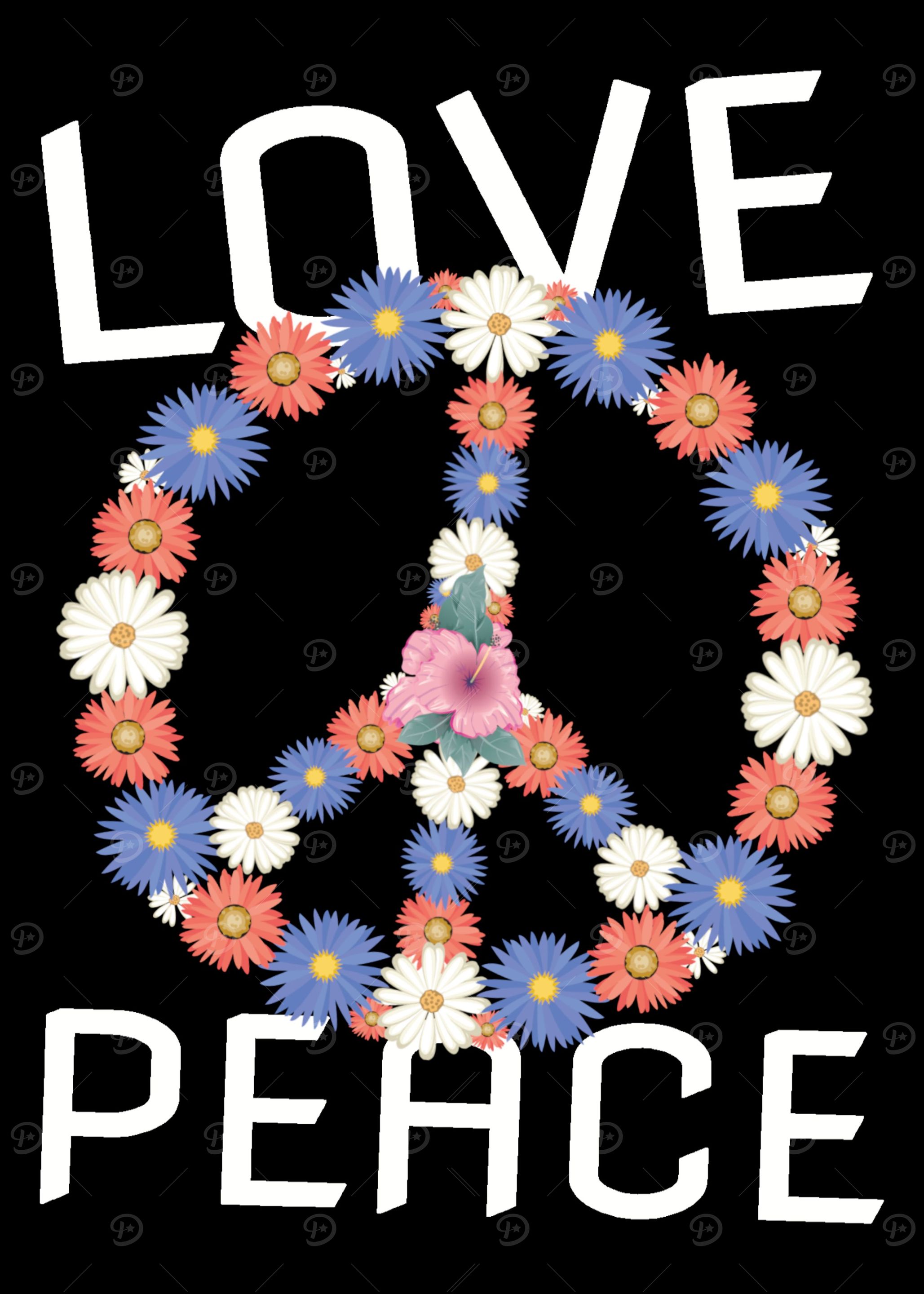Love Peace Sign Hippie