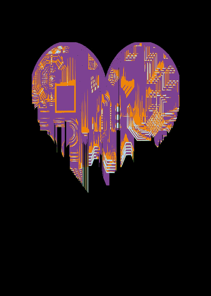 Digital Love Love Heart