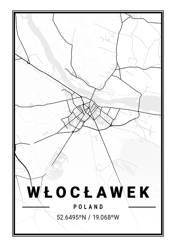 Wloclawek Light City Map