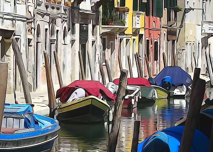 Tourist view of Venice