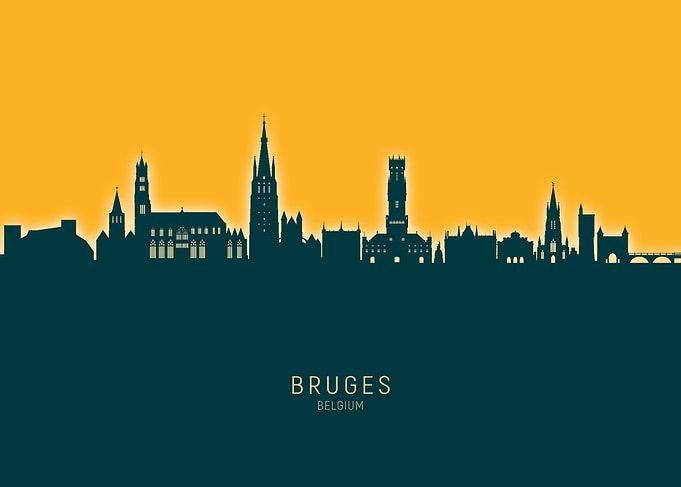 Bruges Skyline Belgium