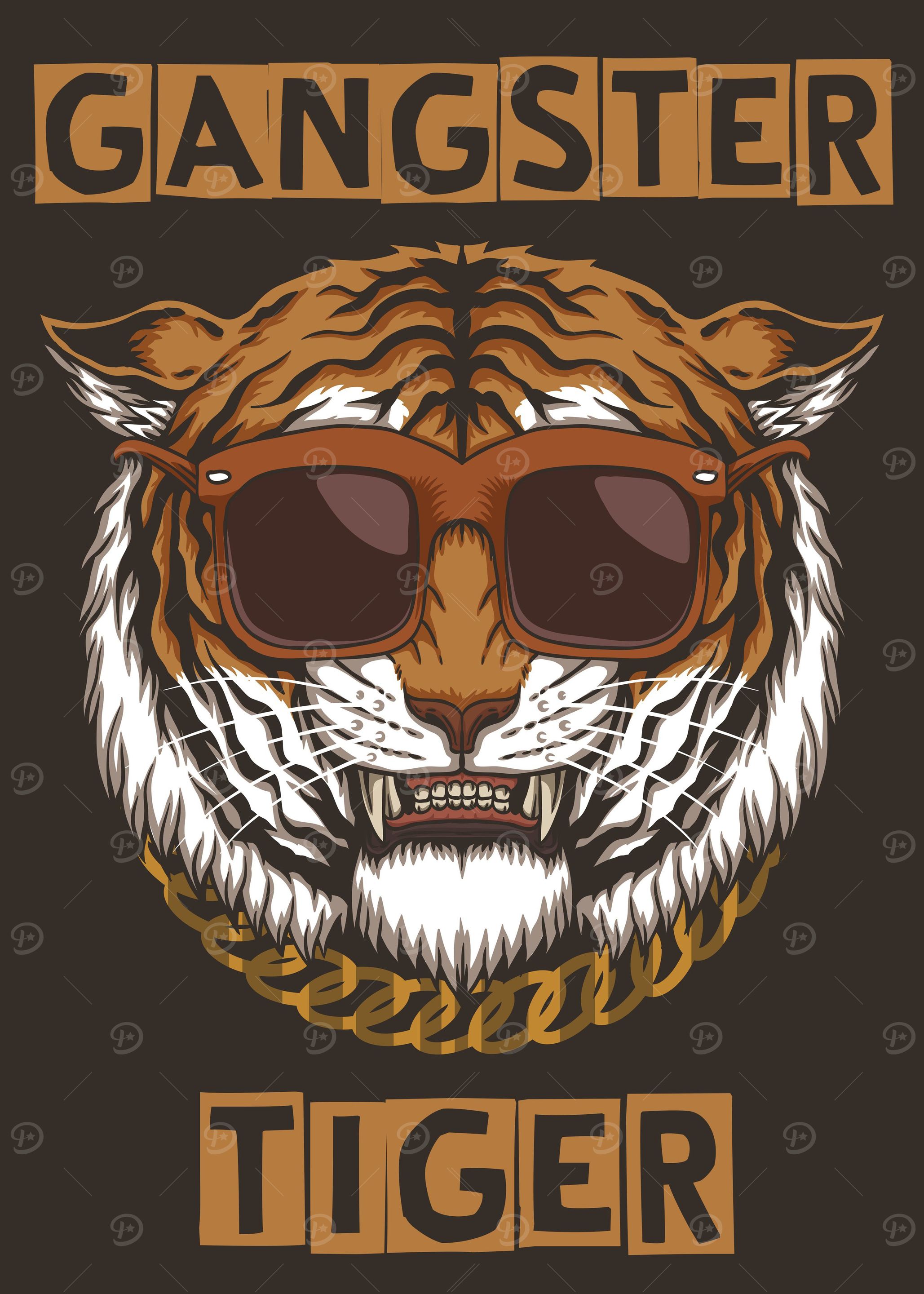 Funny Gangster Tiger