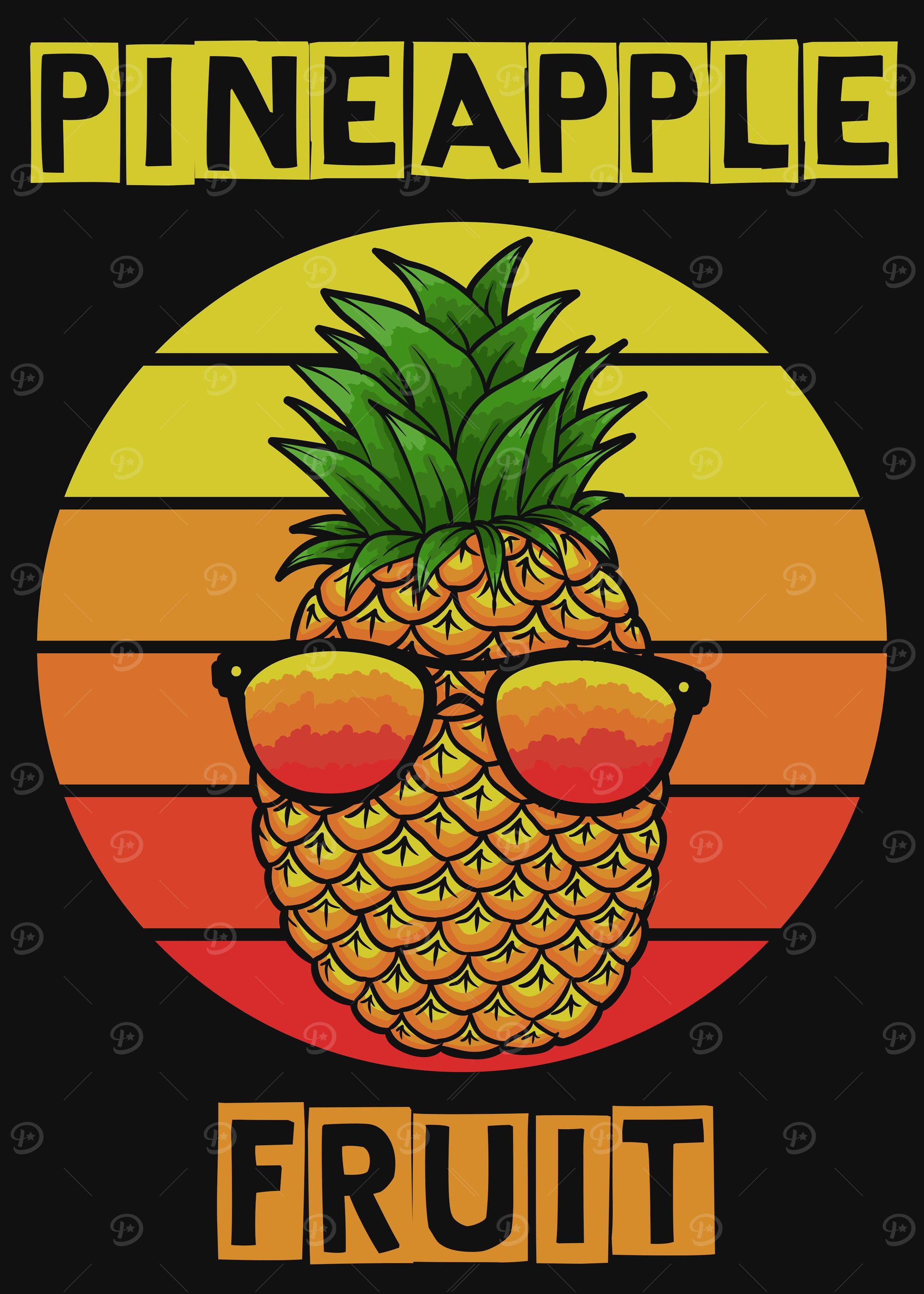 Funny Pineapple Fruit