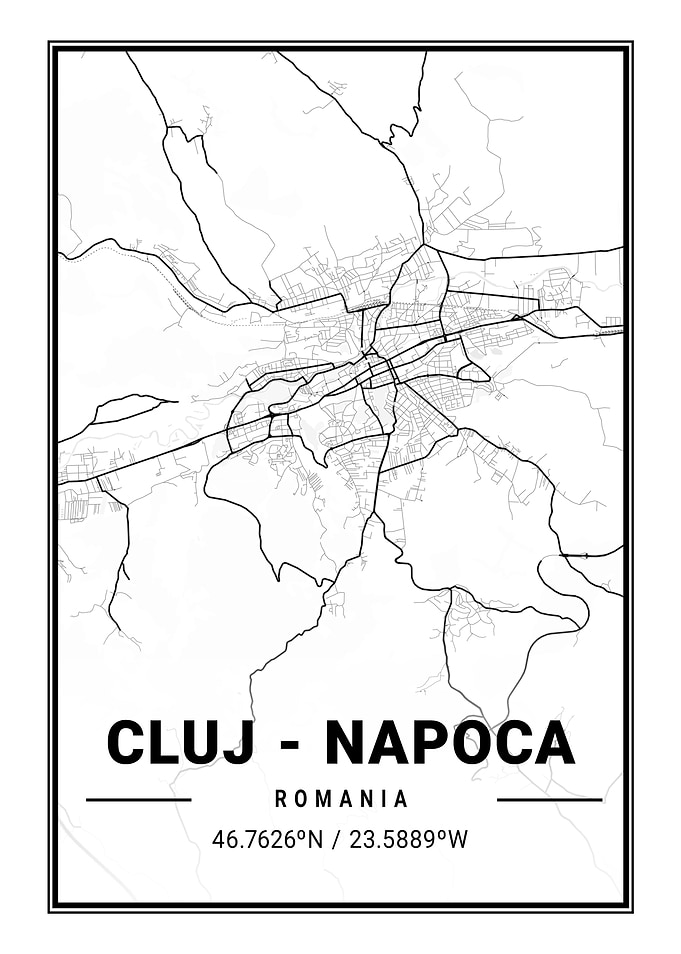 Cluj Napoca Light Map