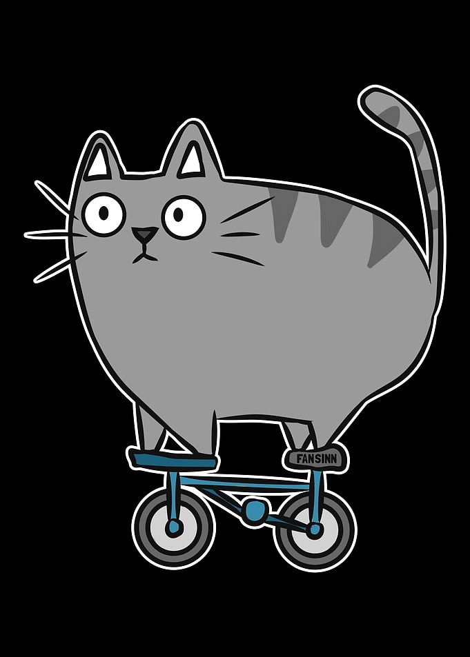 fat cat Bicycle Sport hand