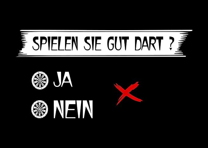 Dart Sprche Geschenk