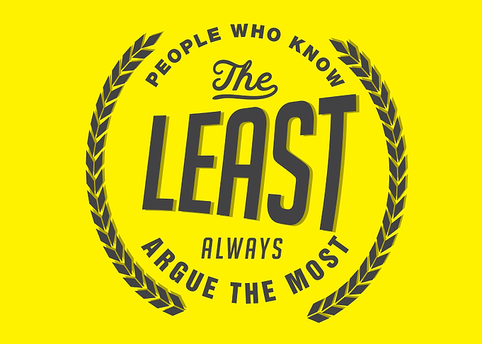 People who know the least