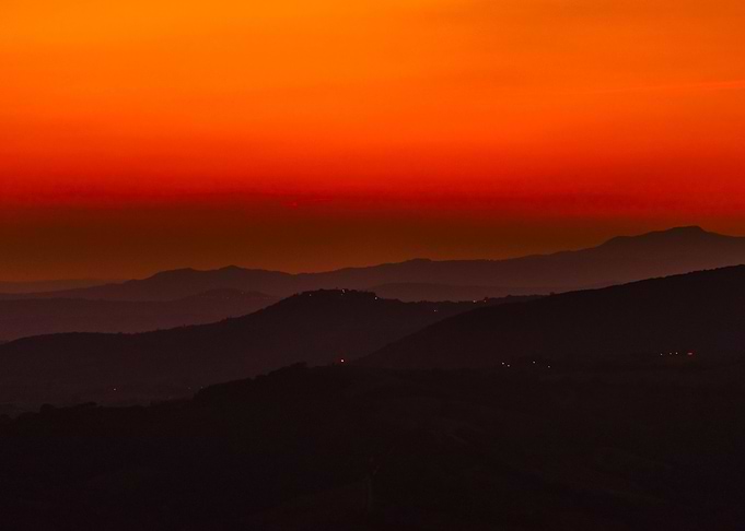 Magic colors of sunset