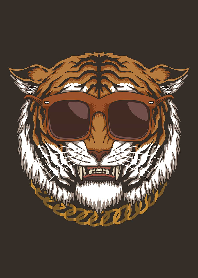 Gangster Tiger Animal face