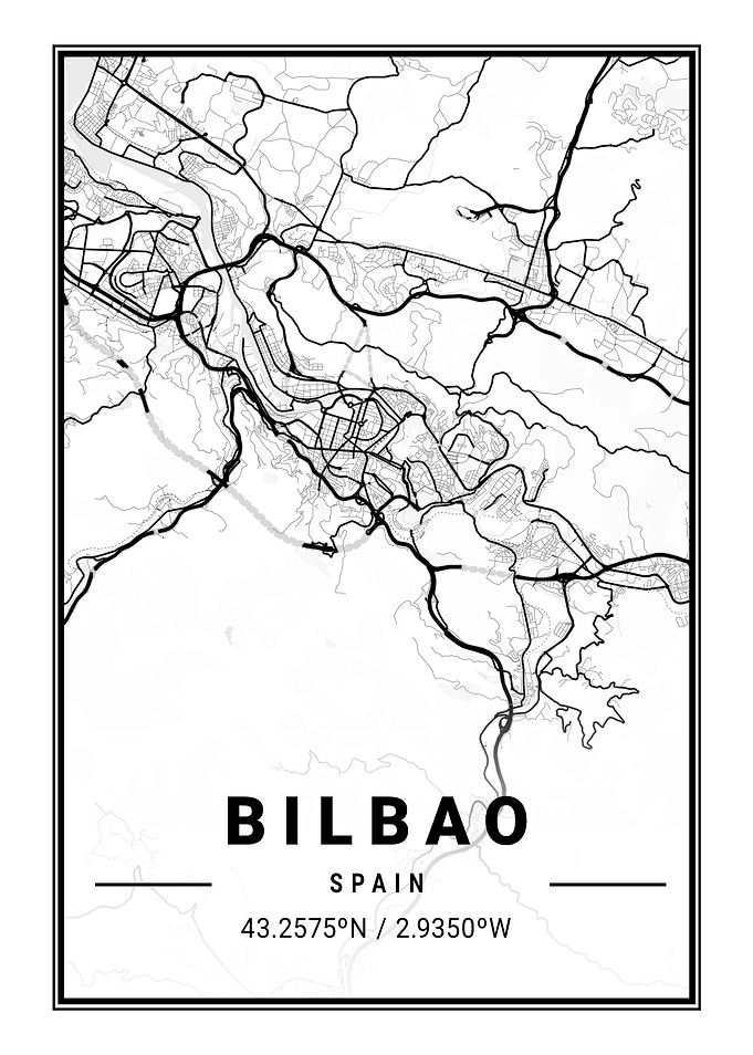 Bilbao Light City Map