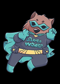 Wombat superhero costume A
