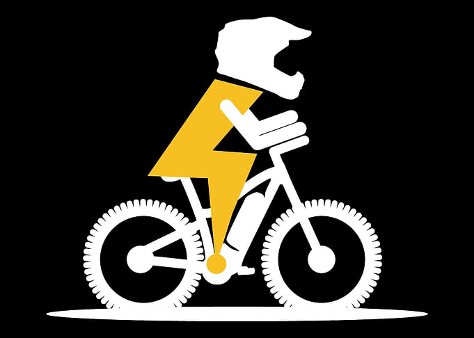 Electric Bicycle Biker And