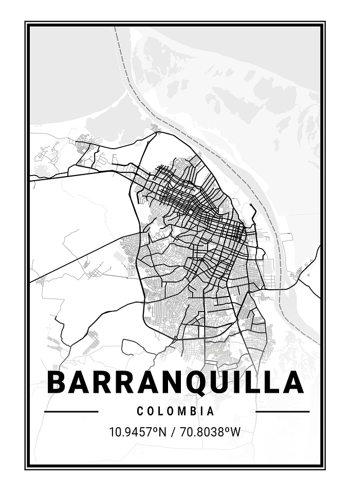 Barranquilla Light Map