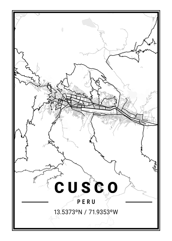 Cusco Light City Map